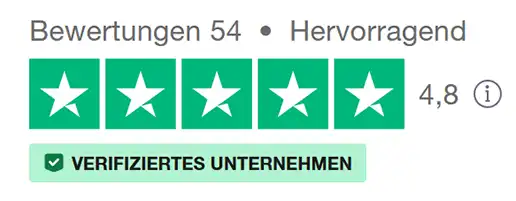 Bewertung auf Trustpilot - Stand 30.01.2024